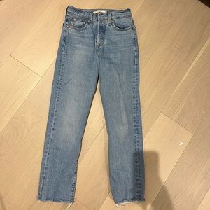 Levis Wedgie Straight Blue Jeans